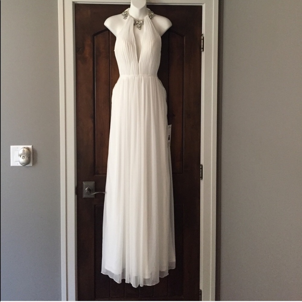 Bari jay white gown